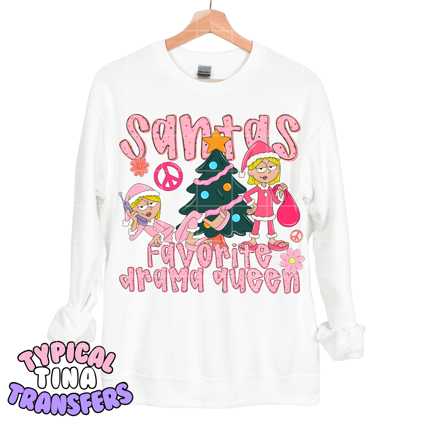 Santas Fav. drama queen - Liz | DTF Screen Print | POD