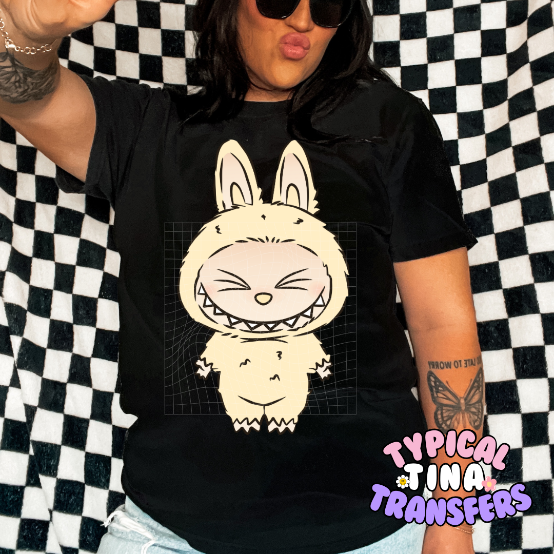 Little Monster squinting | DTF Screen Print | POD - choose design