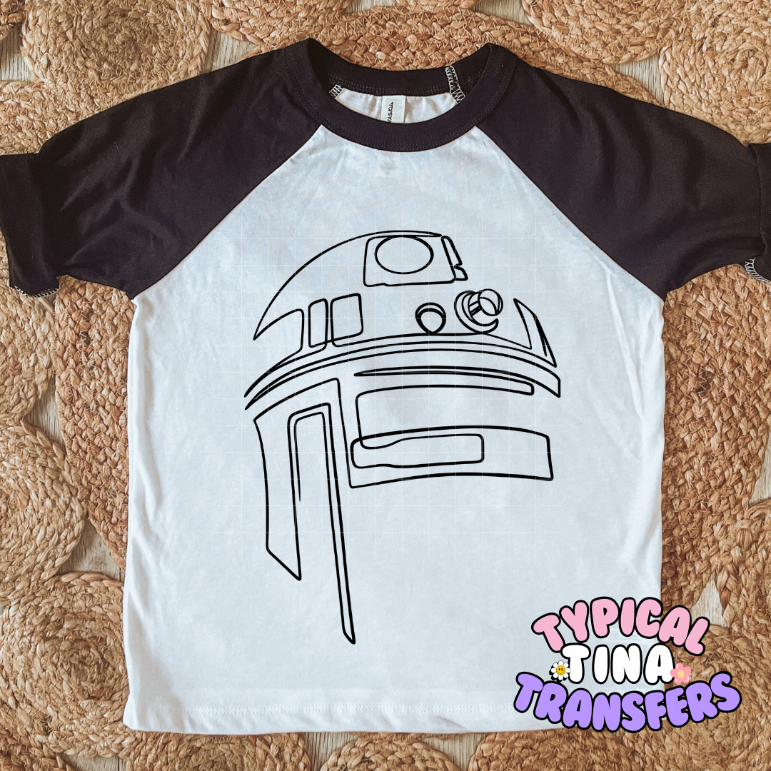 R2 outline | DTF Screen Print | POD