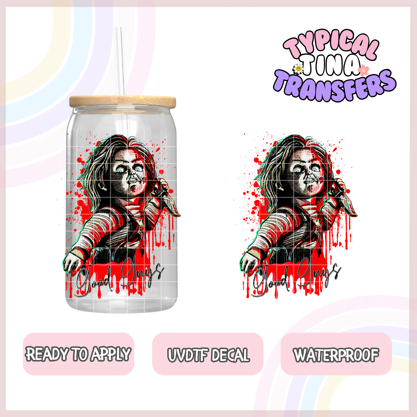 UVDTF Decal | 3"-4" decals | POD