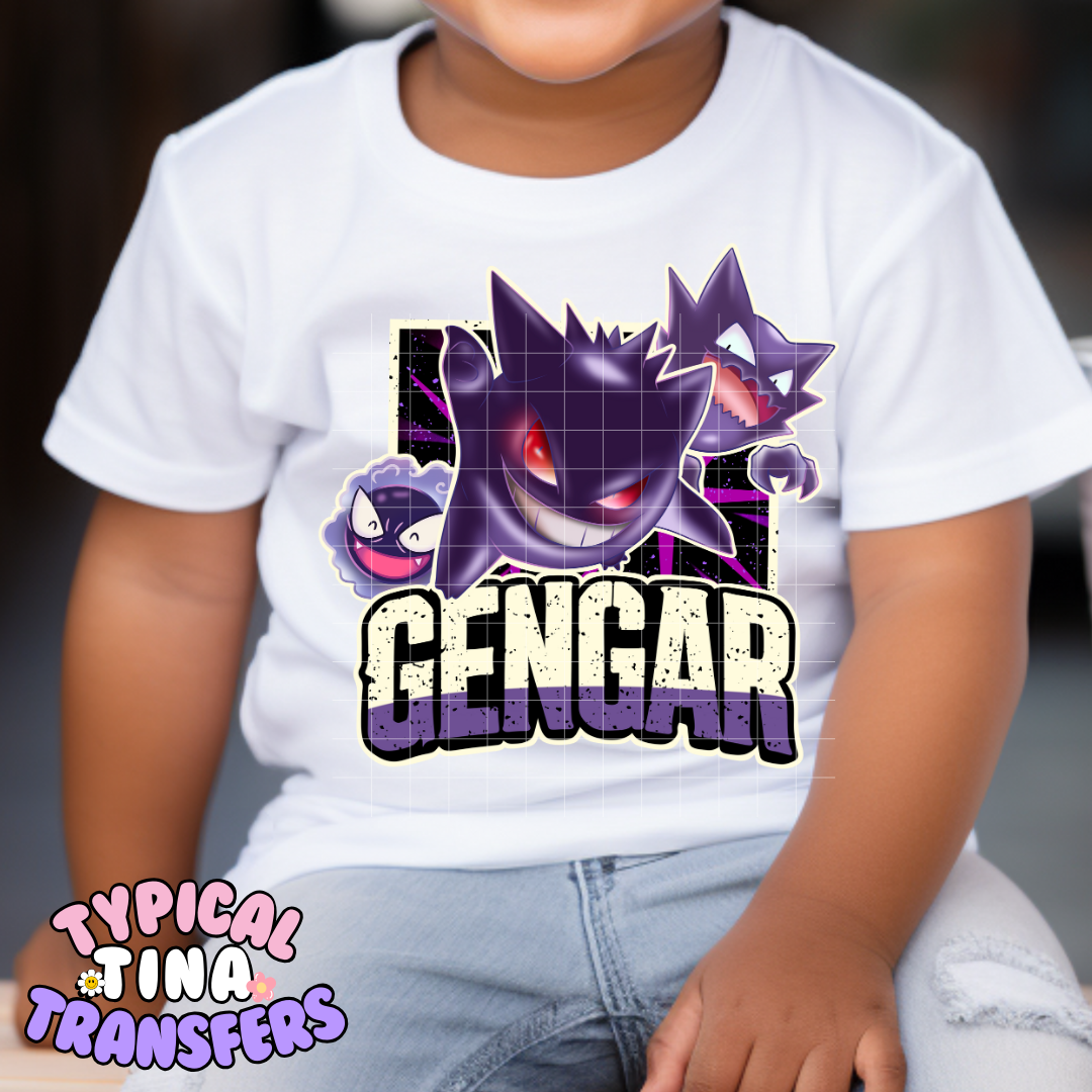 Fighting Character Purple | DTF Transfer | 7" Toddler