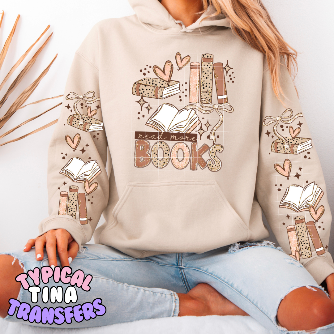 Read more books (neutral tones) | DTF Transfers | POD