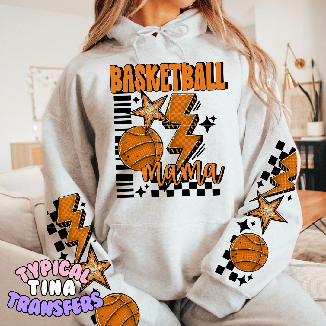 Basketball mama (checkered) | DTF Transfers | POD