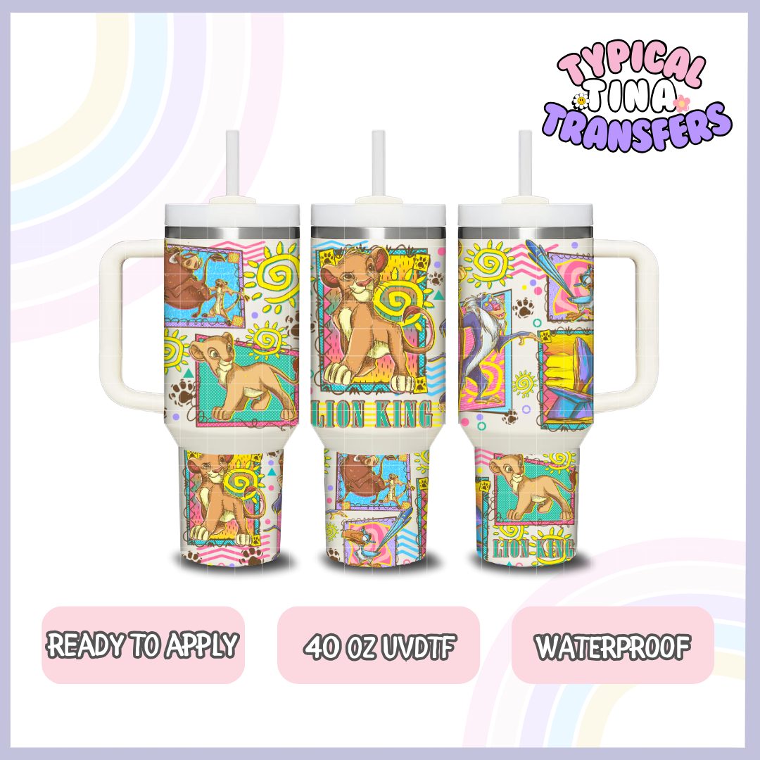 Vibrant King of Jungle | 40oz UVDTF Wrap | POD