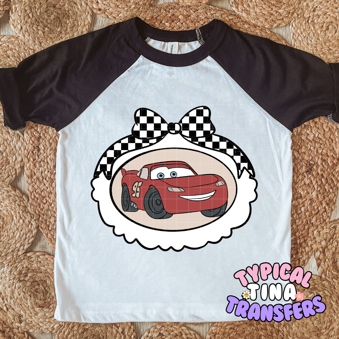 Race Car Frame | DTF Screen Print | POD