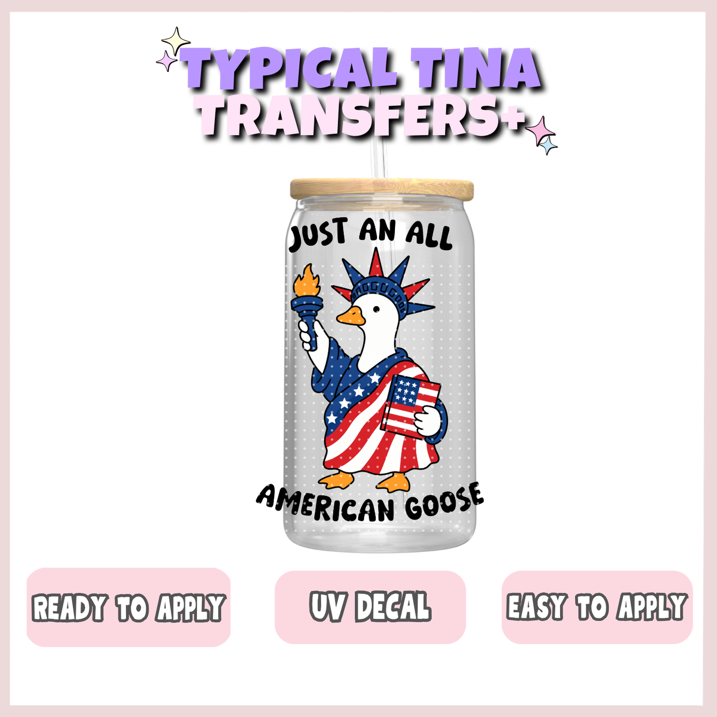 Just an all American goose | UV decals | POD
