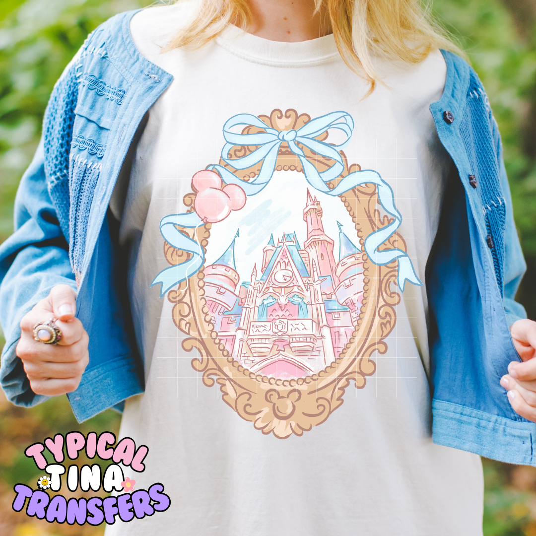Drawn Mirror Castle | DTF Screen Print | POD
