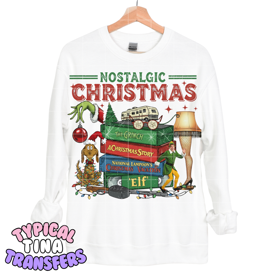 Nostaligic VHS Movies | DTF Screen Print | POD