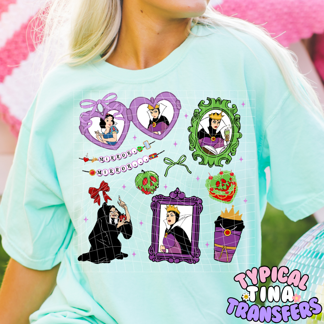 Evil Queen Bracelet | DTF Screen Print | POD