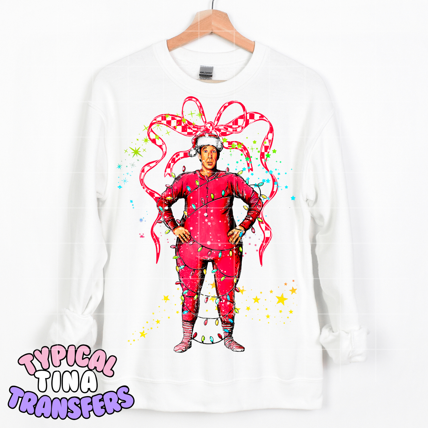 Believe in Santa scrambled lights | DTF Transfer | POD