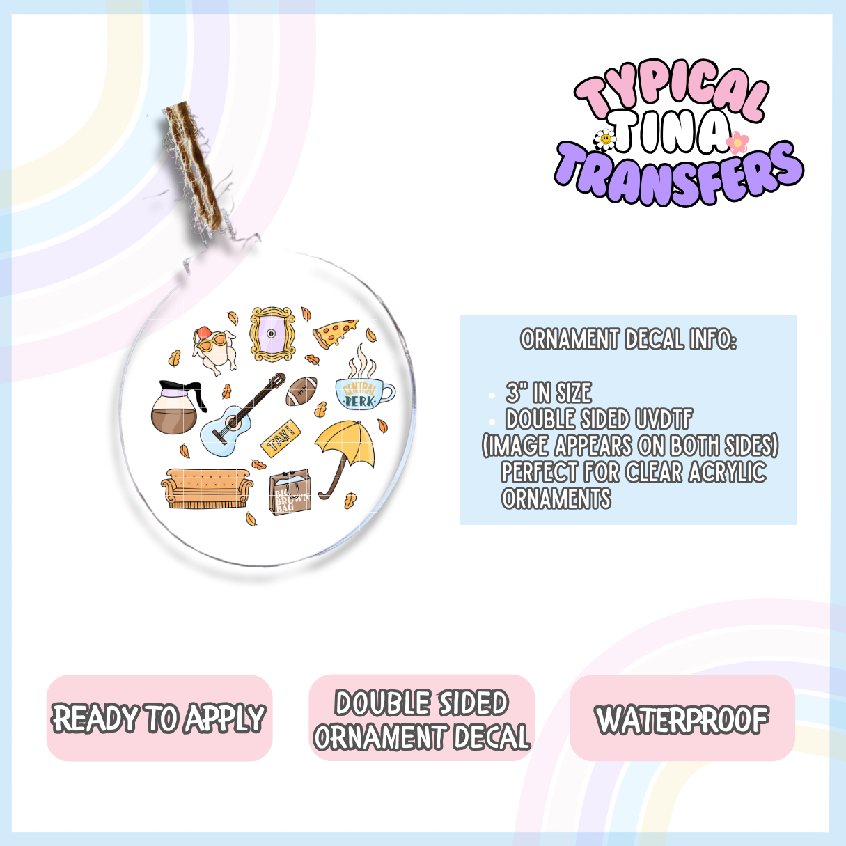 Friends | 3" Ornament Decal