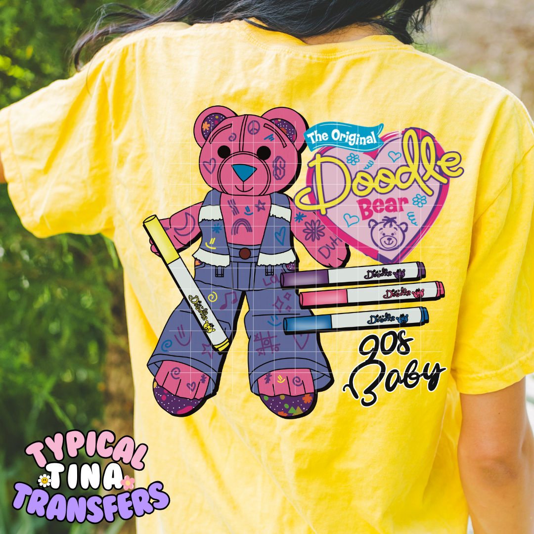 OG Doodle bear | DTF Screen Print | POD