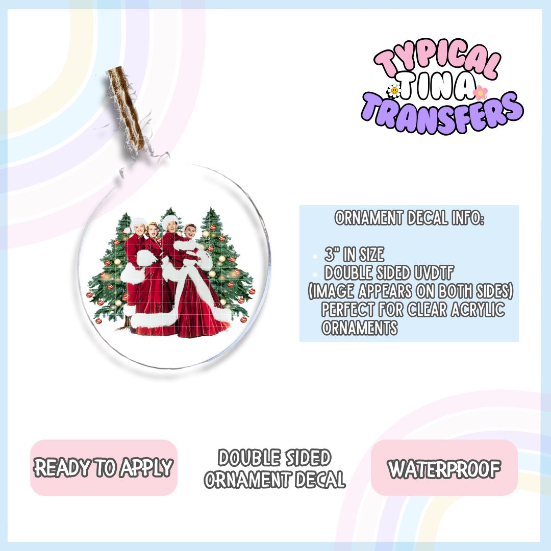 White Xmas | 3" Ornament Decal