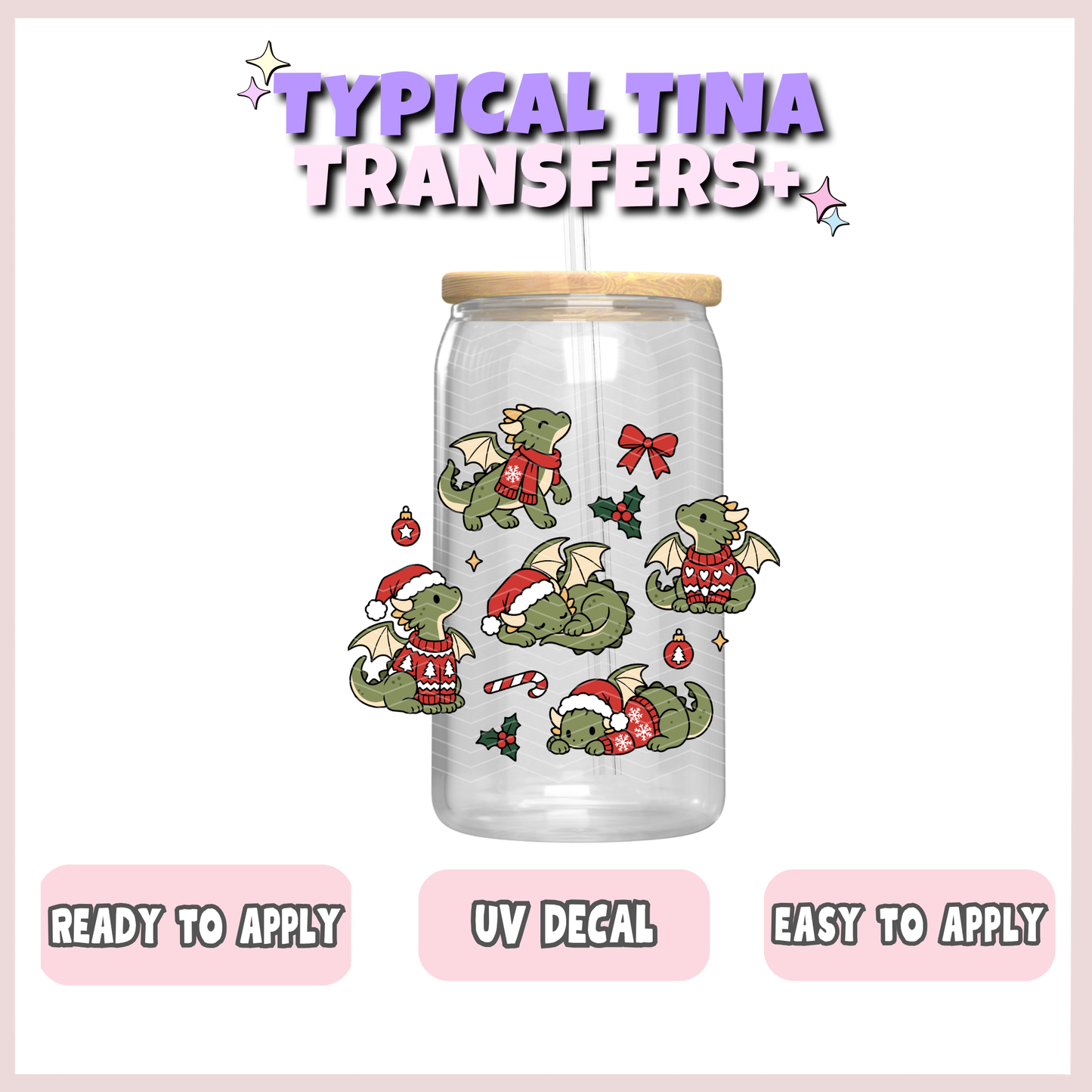 Christmas Dragons | UV decals | POD