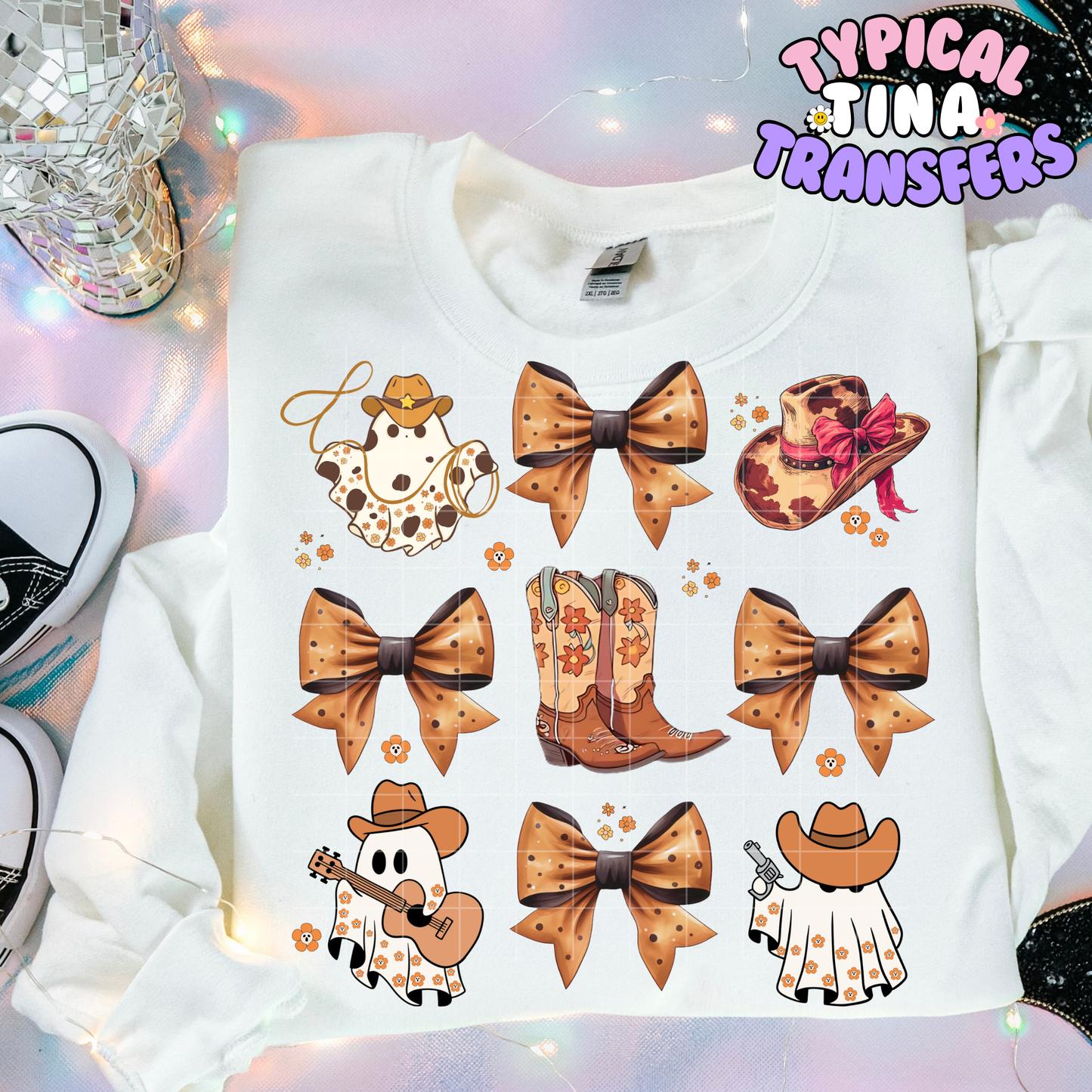 Ghosts and Cowboy boots | DTF Transfer | POD