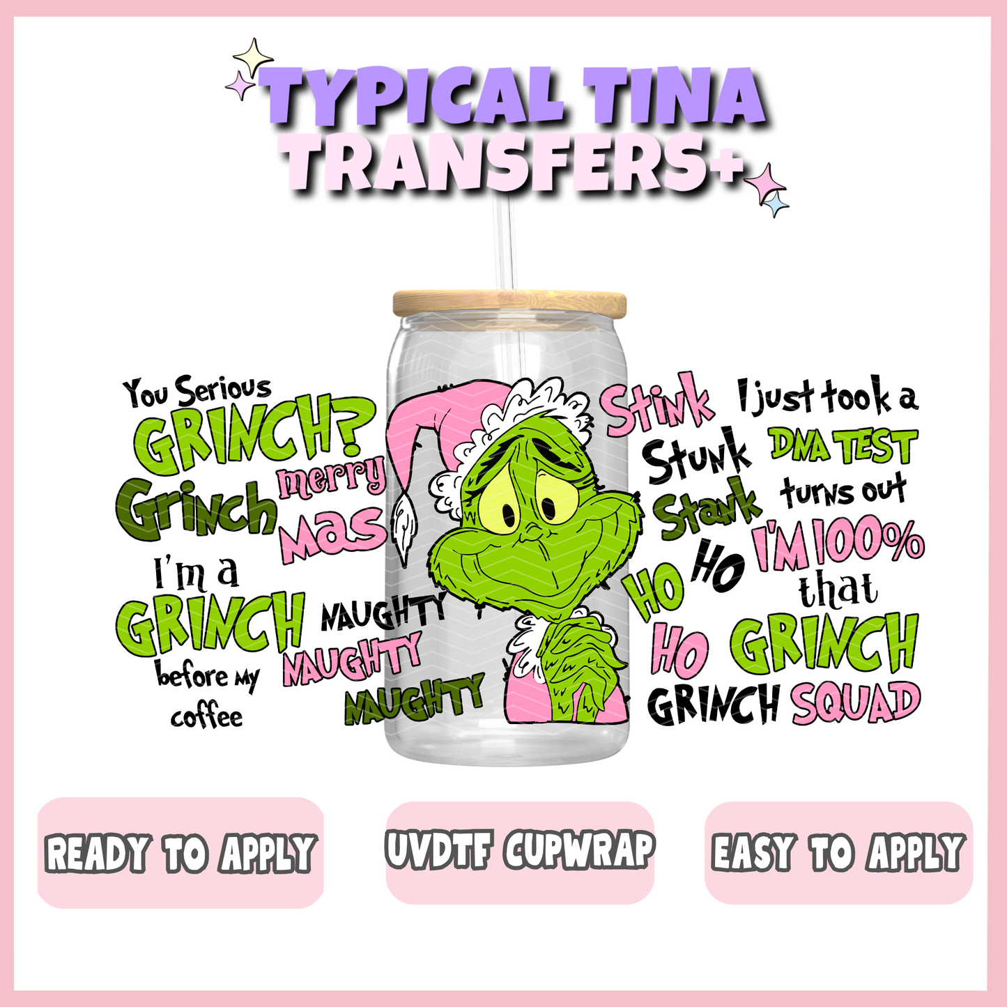 UVDTF #3227 | 16oz UVDTF Wrap | POD