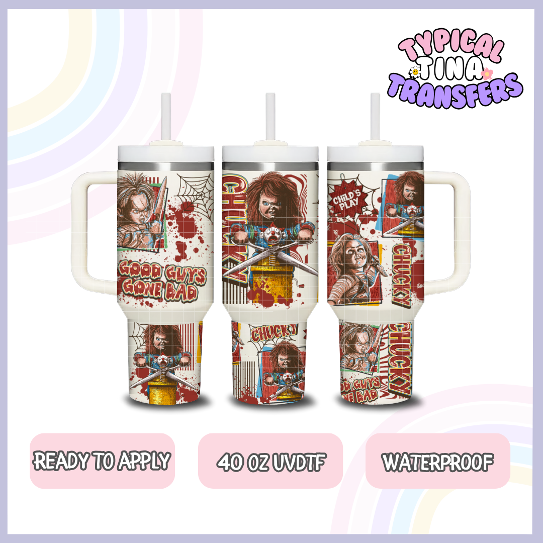 Chuck - no lines | 40oz UVDTF Wrap | POD