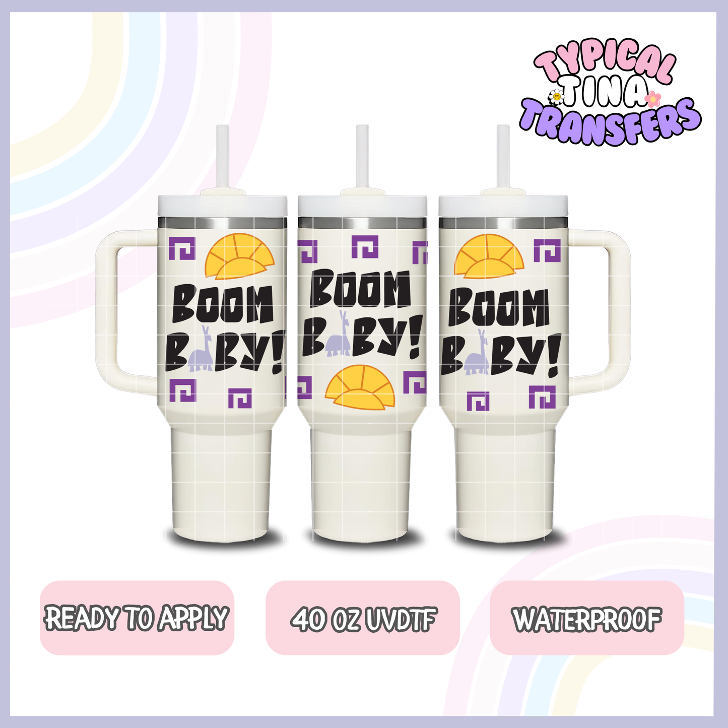 Boom Baby | 40oz UVDTF Wrap | POD