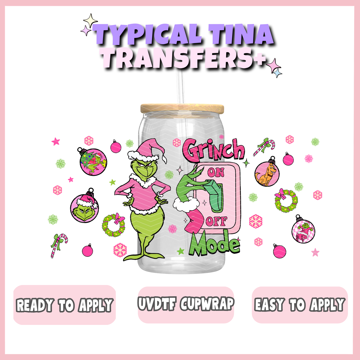 UVDTF #3464 | 16oz UVDTF Wrap | POD