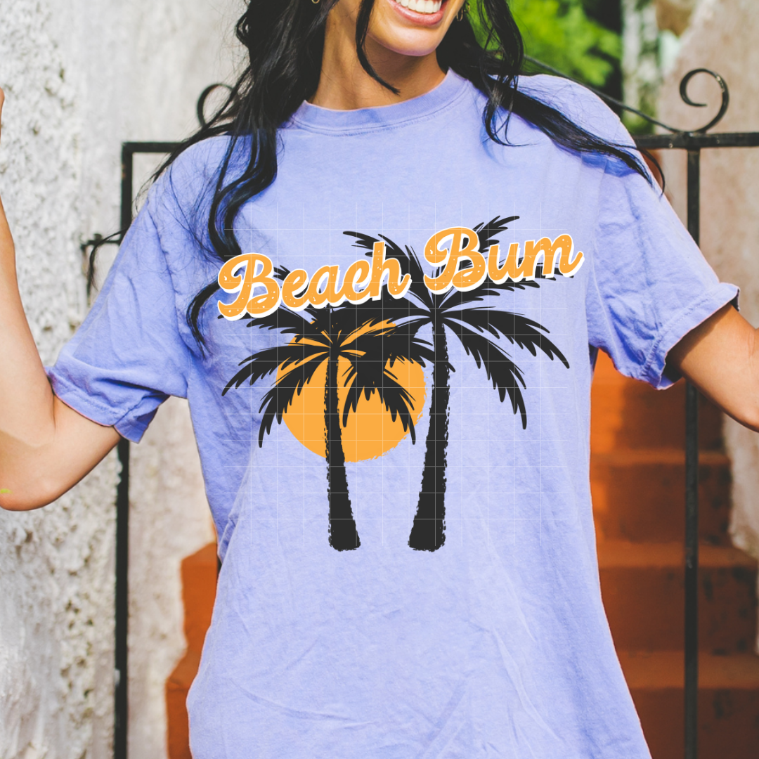 Beach Bum | DTF Screen Print | POD
