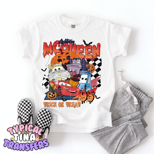 McQueen Trick o Treat | DTF Transfer | 9" Youth