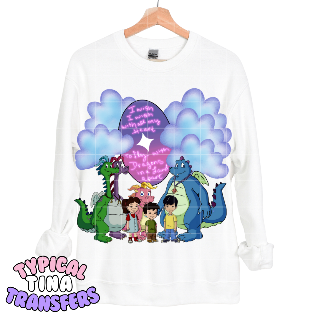 To Fly with dragons | DTF Transfers | POD