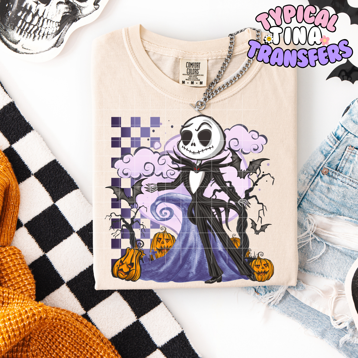 Jack Purple checkered | DTF Transfer | POD