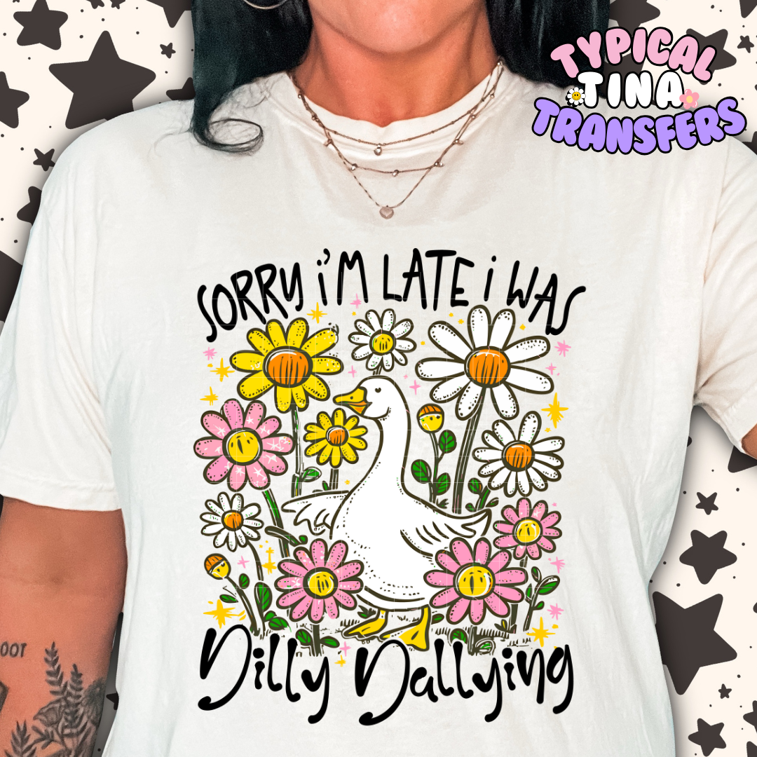 Dilly Dally Goose | DTF Screen Print | POD - Choose Design