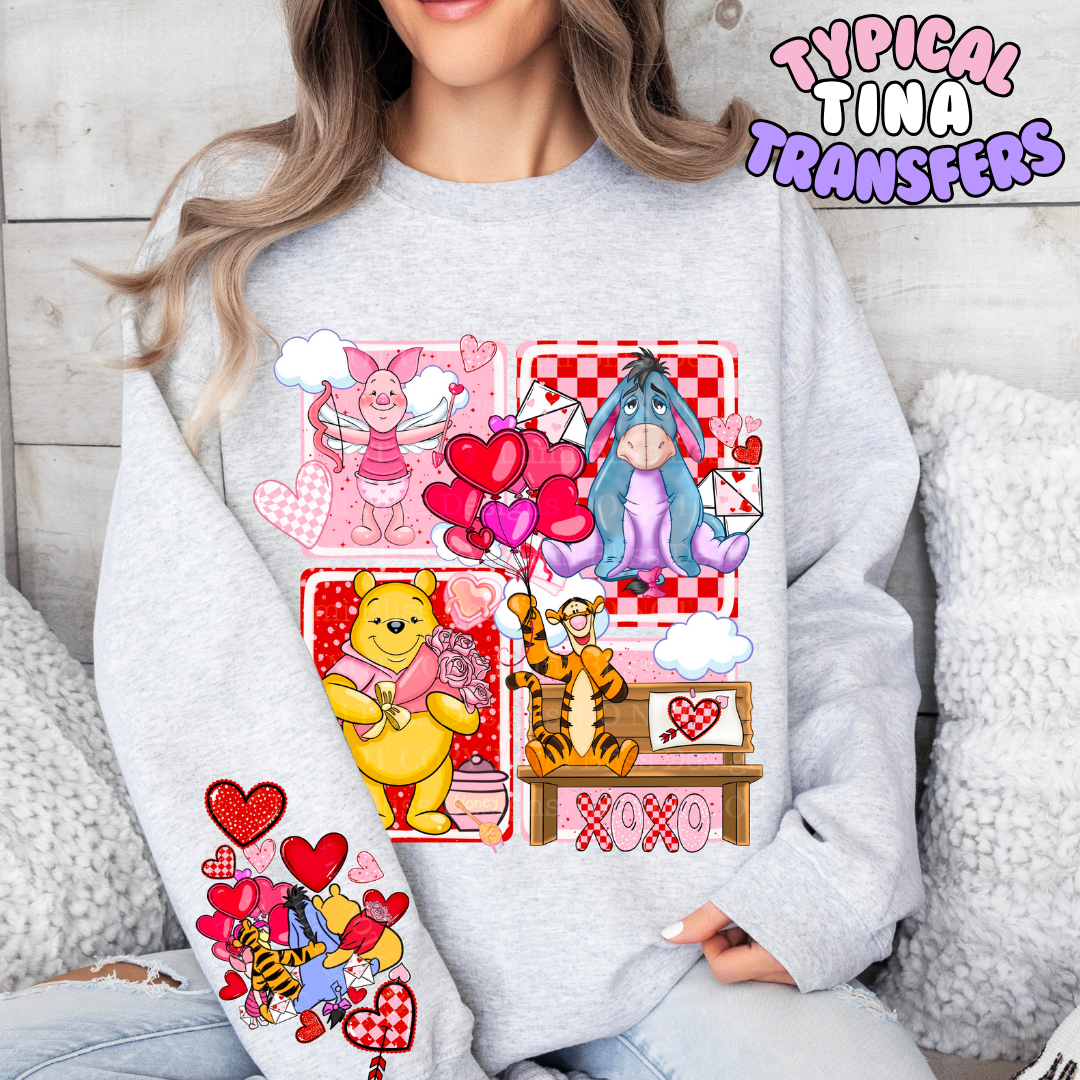 P Bear & Friends valentine | DTF Transfers | POD