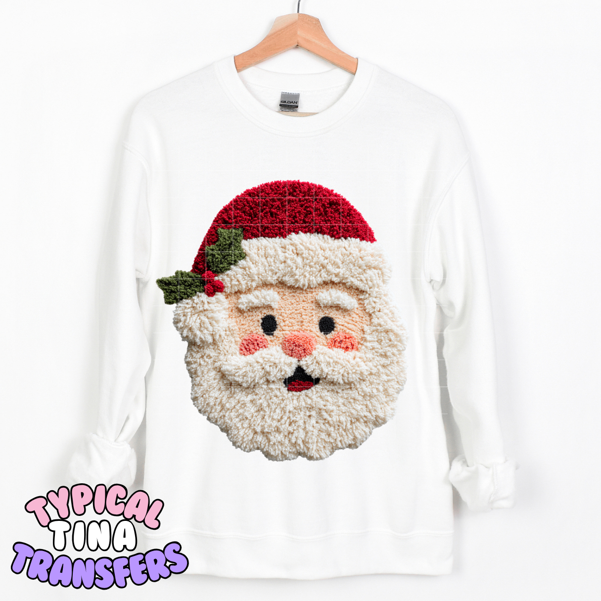 Faux Rug Style - Santa Classic | DTF Transfer | POD