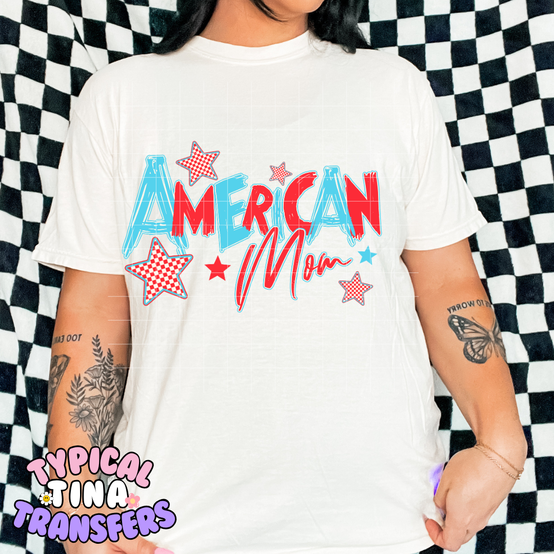 American Mom | DTF Transfer | POD