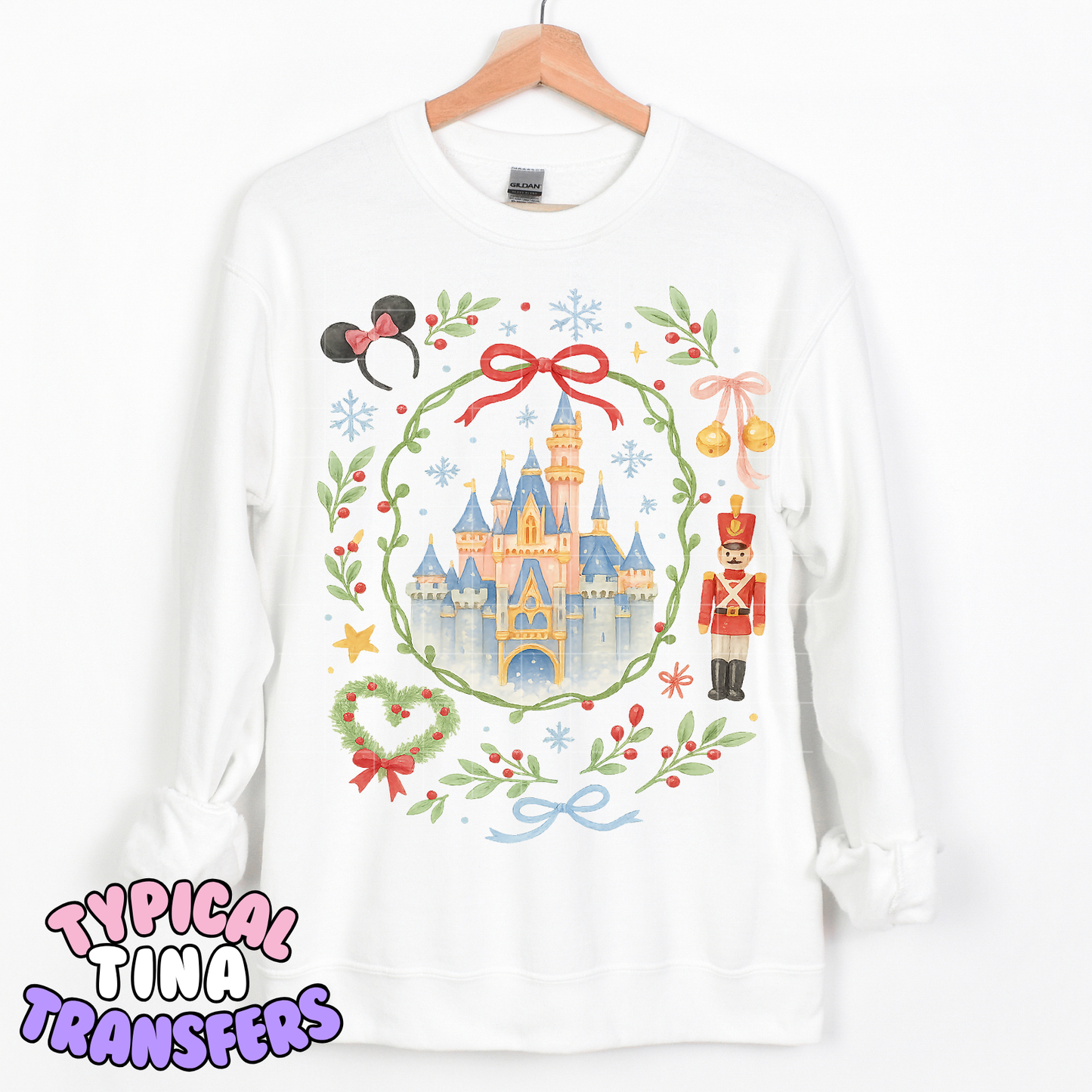 Christmas Magical Wreath Frame | DTF Transfer | POD