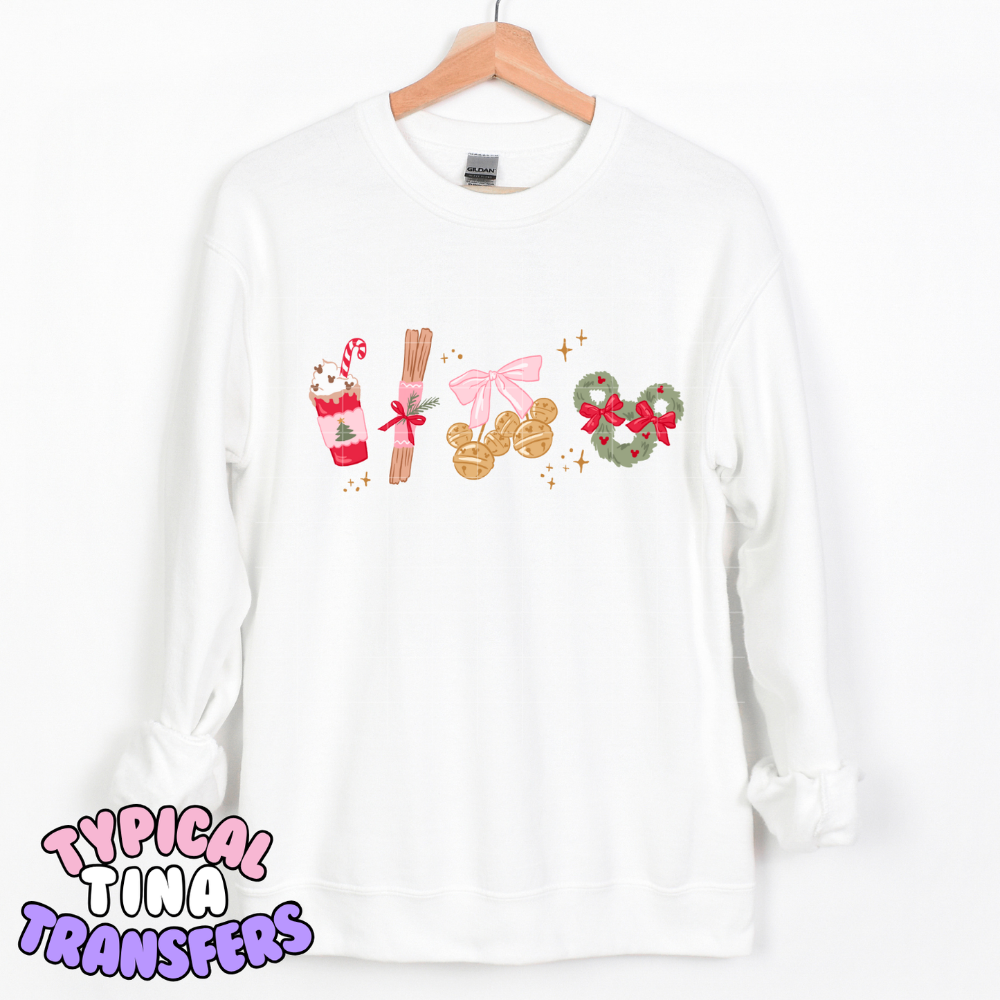 Holiday Magic - peppermint, churro, bells and wreath | DTF Transfer | POD (Copy)