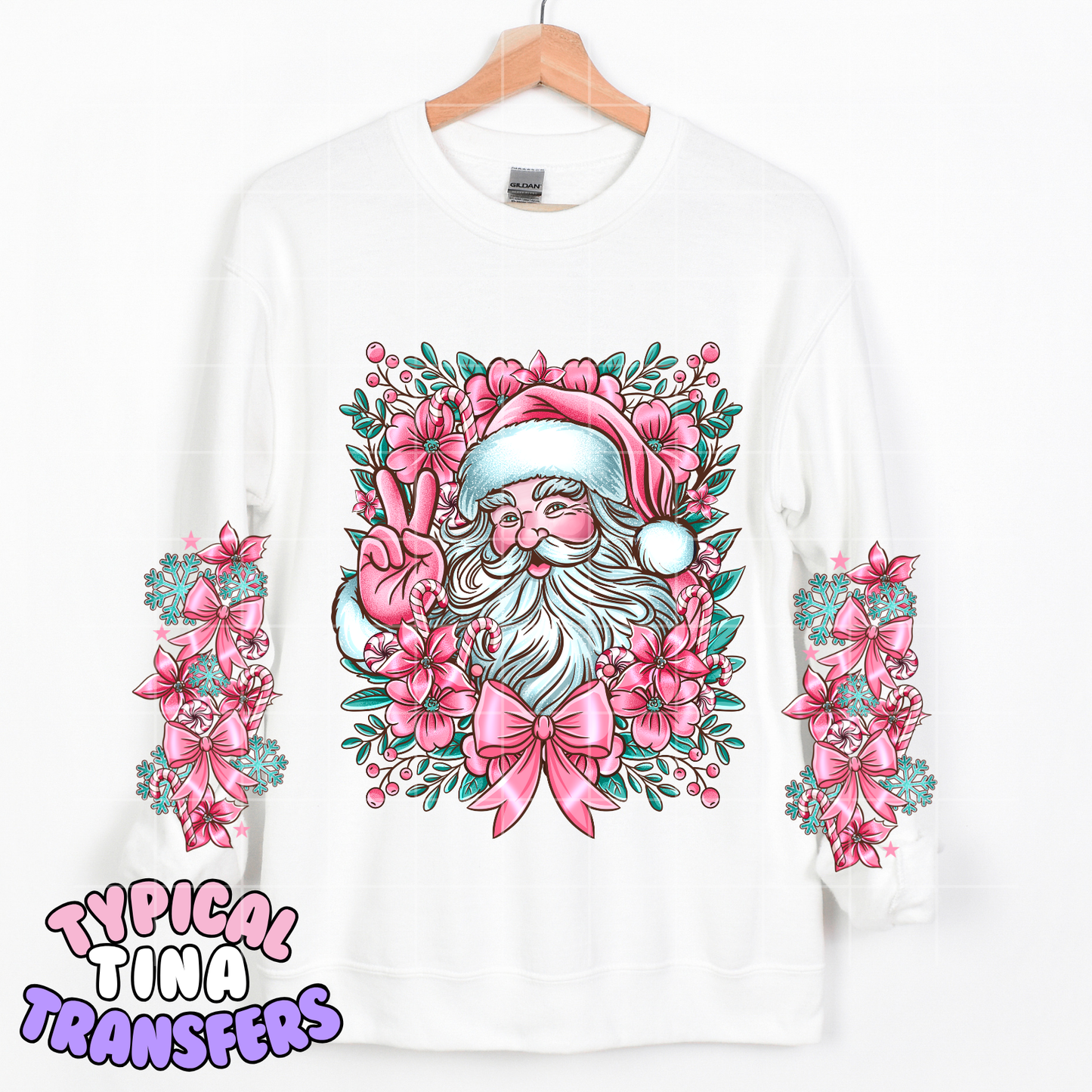 Santa Pinkmas | DTF Transfer | POD