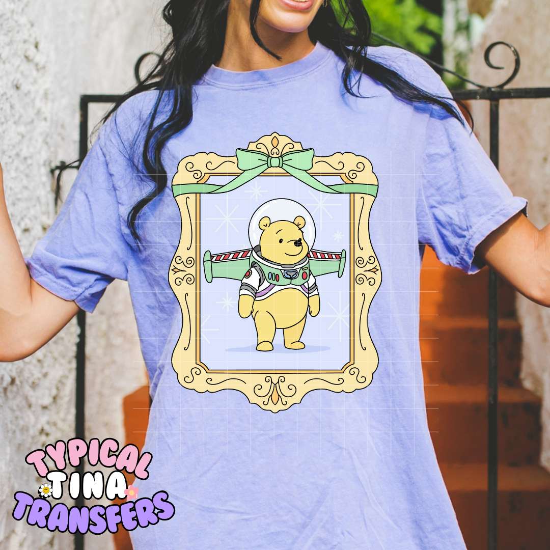 Cute Bear as Buzz | DTF Screen Print | POD