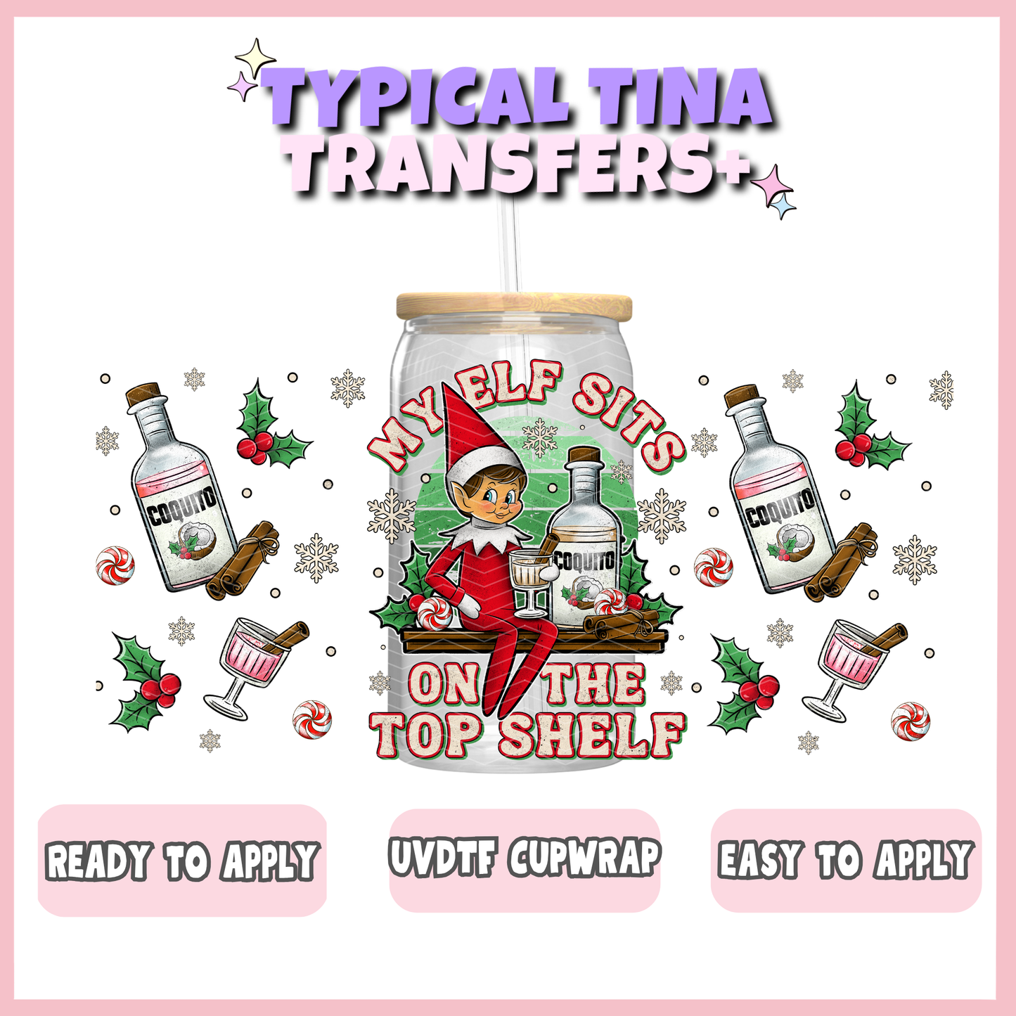 UVDTF #4290 | 16oz UVDTF Wrap | POD