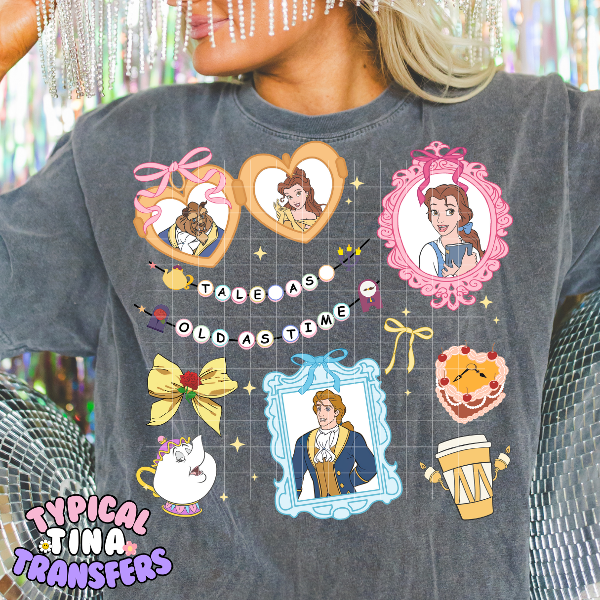 Friendship Bracelet Tale as old as time | DTF Screen Print | POD