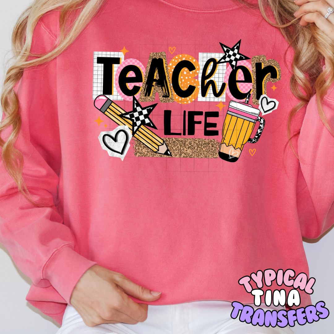 Teacher life | DTF Transfers | POD