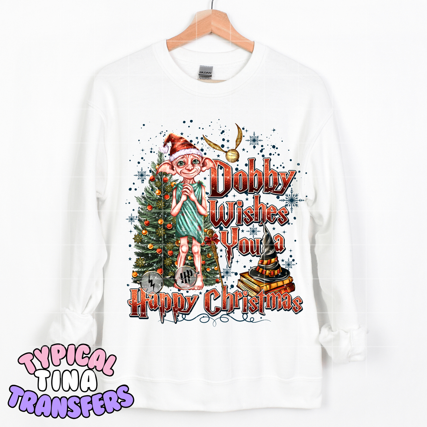 Happy Christmas - Free elf | DTF Transfer | POD