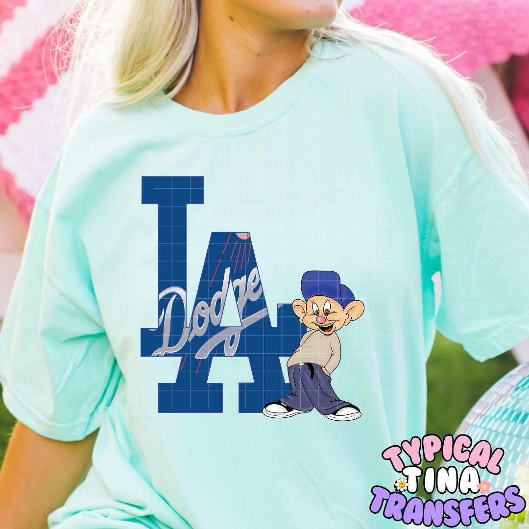 Baseball LA Dwarf | DTF Screen Print | POD