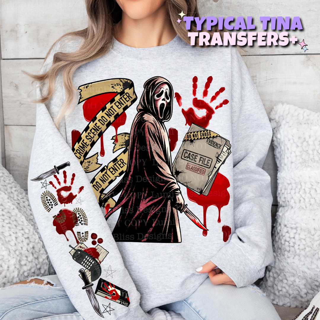 Ghost F Crime Tape | DTF Transfers | POD