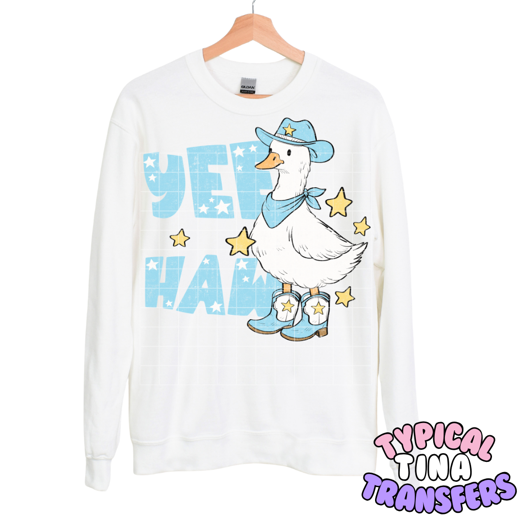 Yee haw Goose (blue) | DTF Transfers | POD
