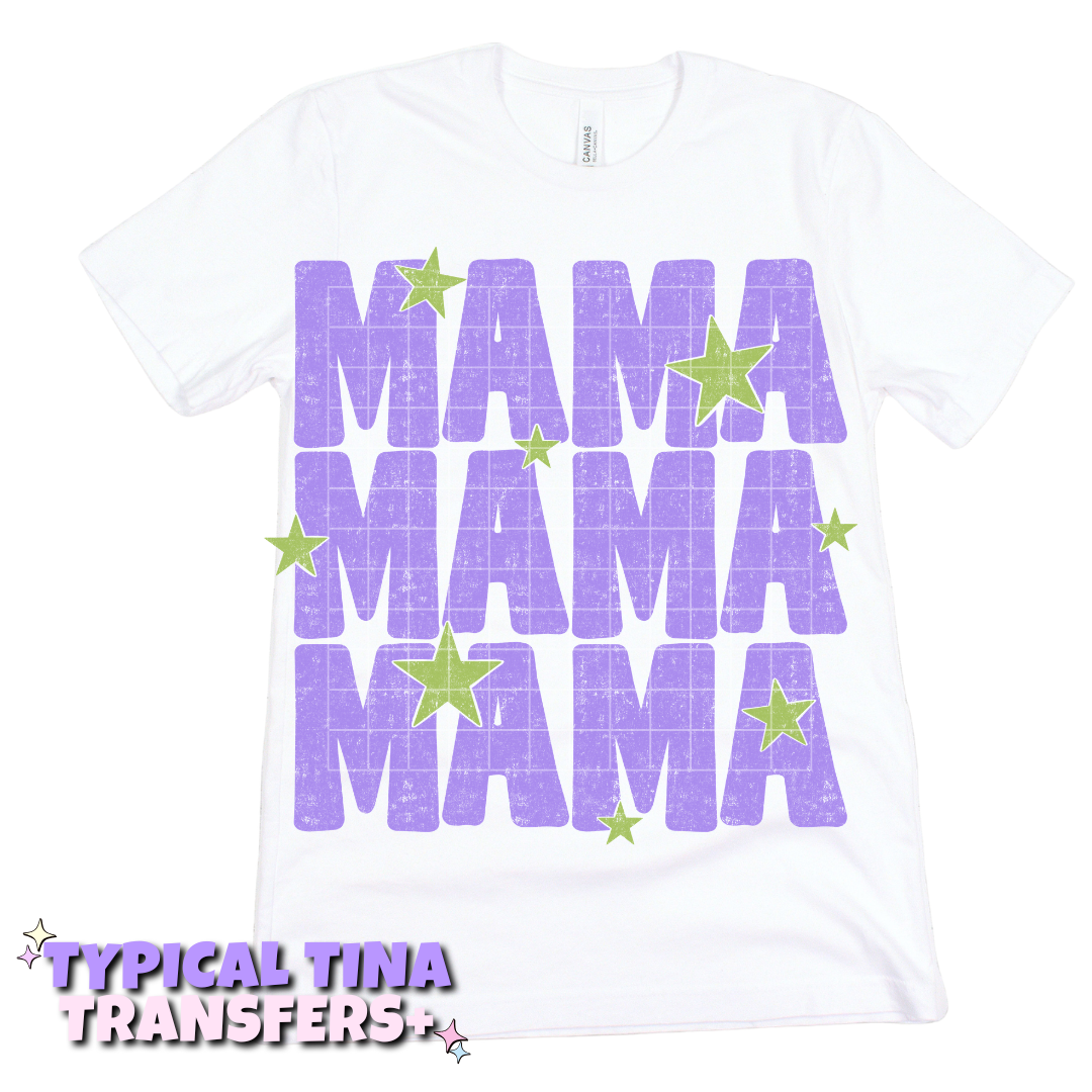 Retro Mama in purple | DTF Transfers | POD