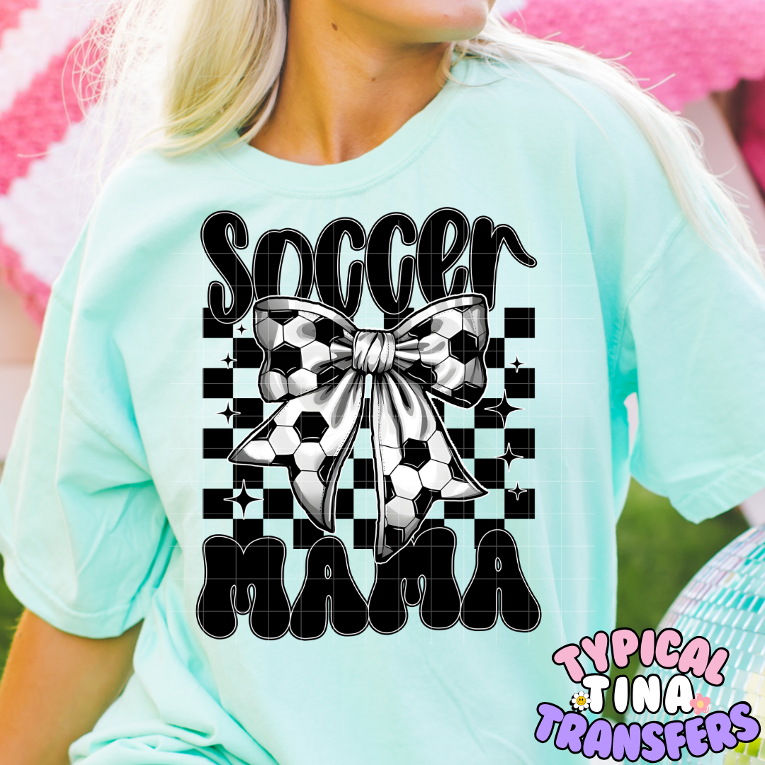 Soccer Mama Checkered | DTF Screen Print | POD