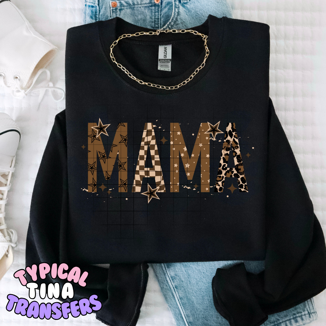 Mama (brown tones) | DTF Transfer | POD