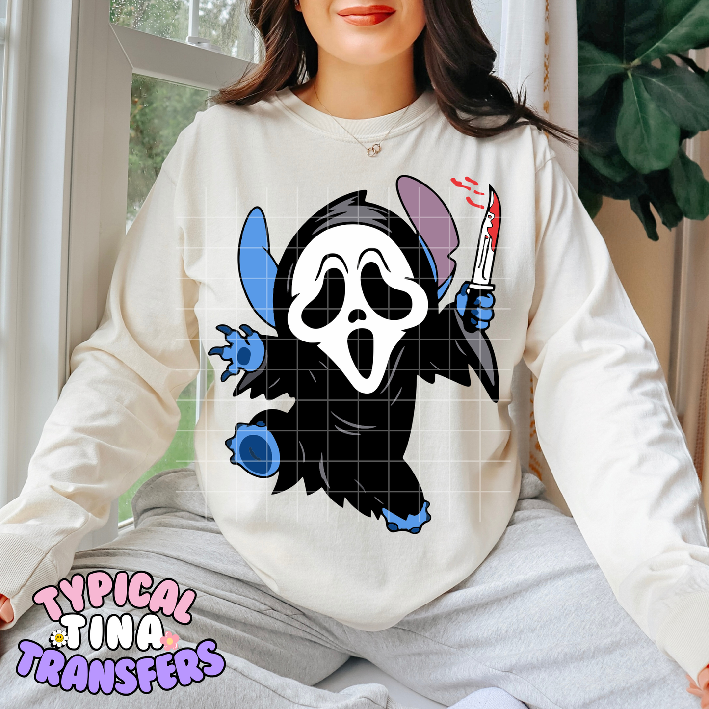 Ghost mask St!tch | DTF Transfer | POD