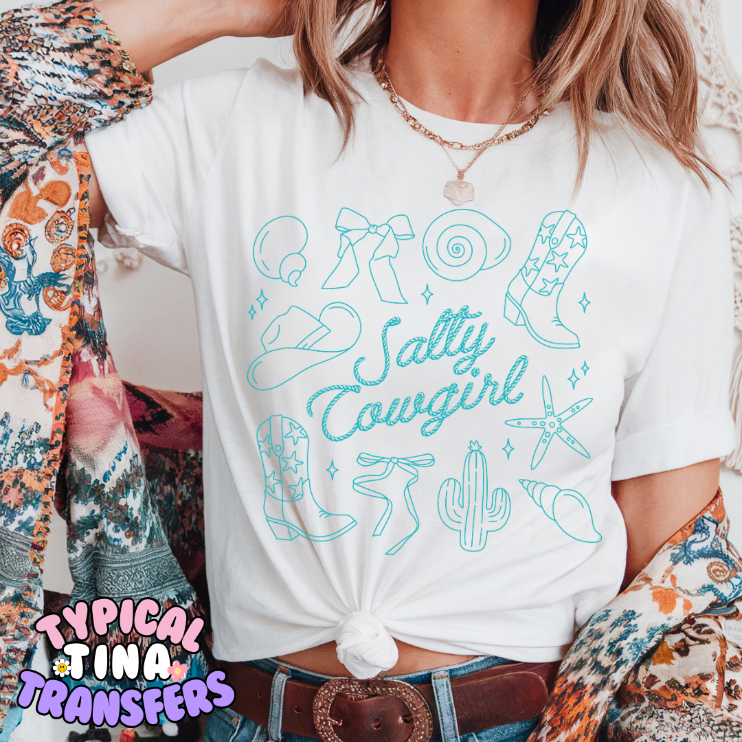 Salty Cowgirl | DTF Transfer | POD