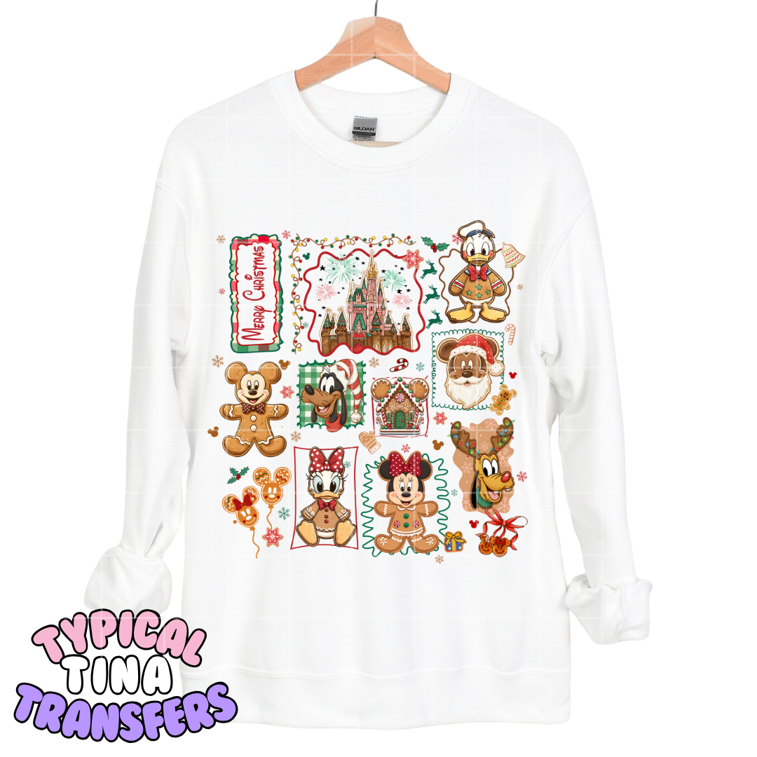 fab 6 Gingerbread Stamps | DTF Transfers | POD