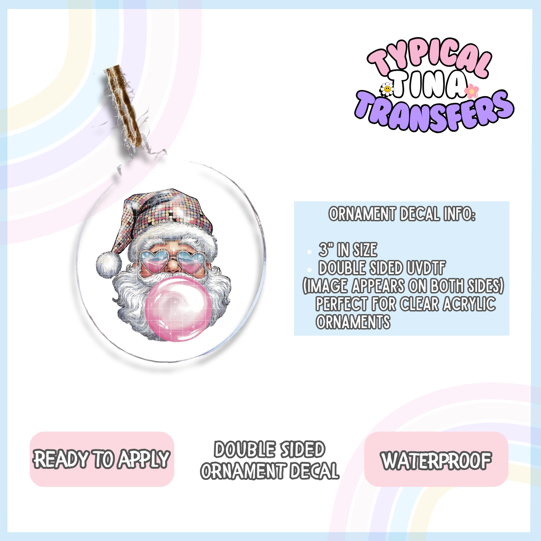Disco Santa | 3" Ornament Decal