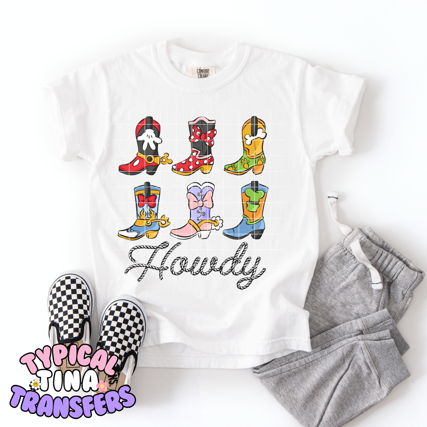 Howdy Western magical boots | DTF Transfer | POD